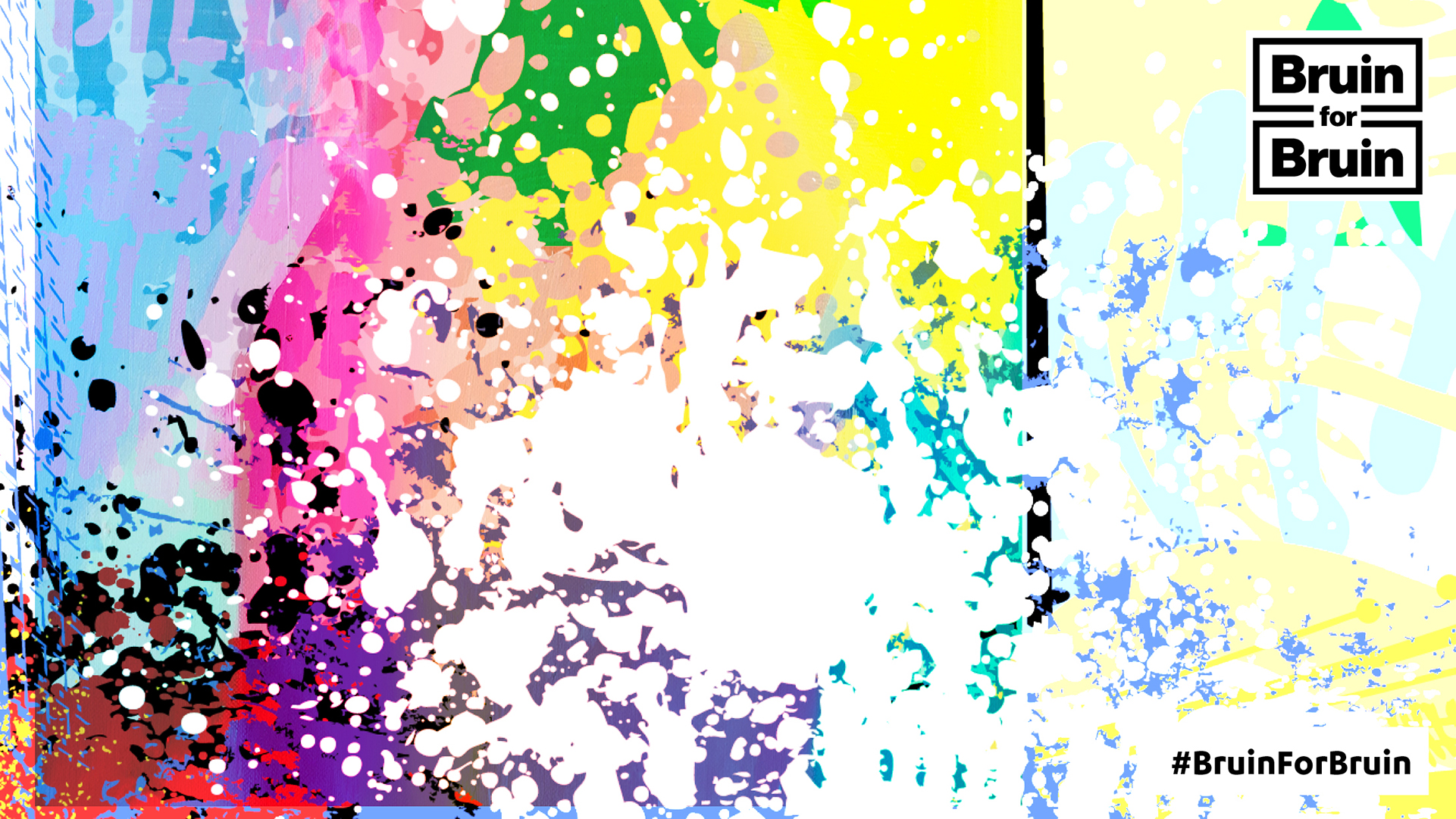 Color Splatter Zoom Background